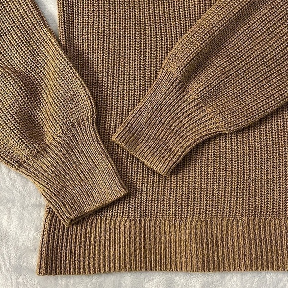 Reitmans V-Neck Knit Sweater Tan - Picture 8 of 13
